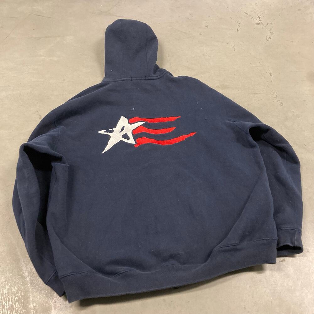 vintage y2k nautica American flag hoodie